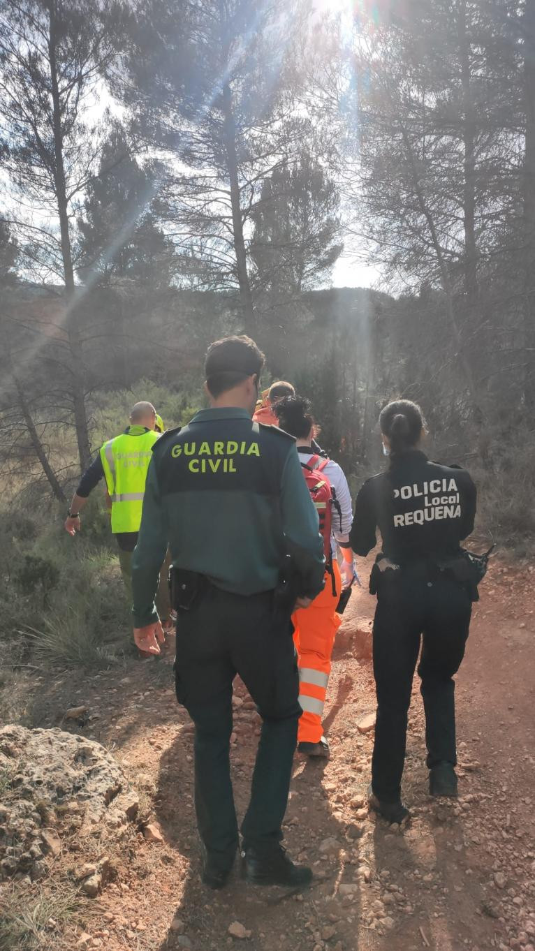 Rescate ciclista Policu00eda Local Requena