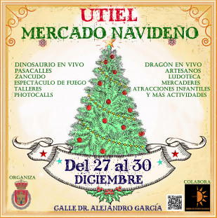 Utiel Mercado Navideño  Del 27 al 30 de diciembre